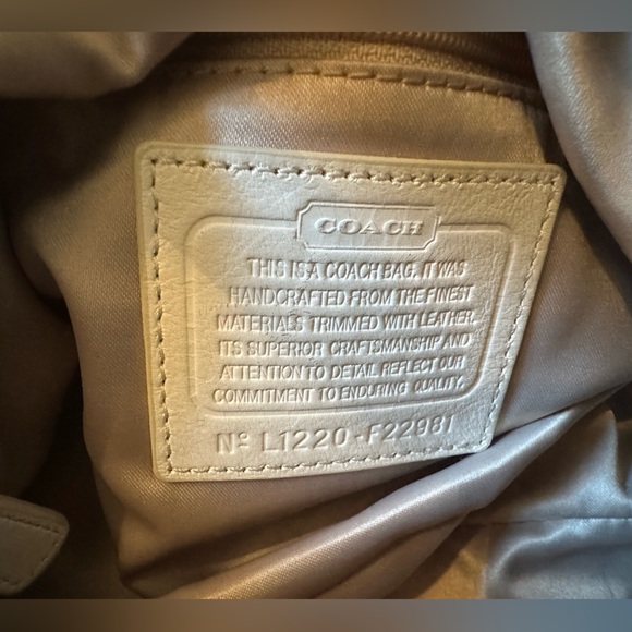 Coach Kristin Chain Link Signature Print Satchel - Picture 9 of 9